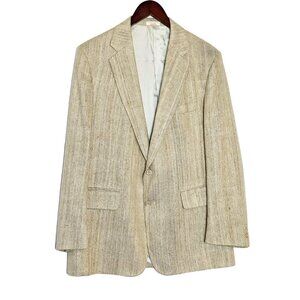 Vintage di Benedetto Cream Silk Men's Blazer